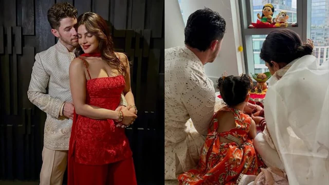 Priyanka, Nick, celebrates Diwali with daughter