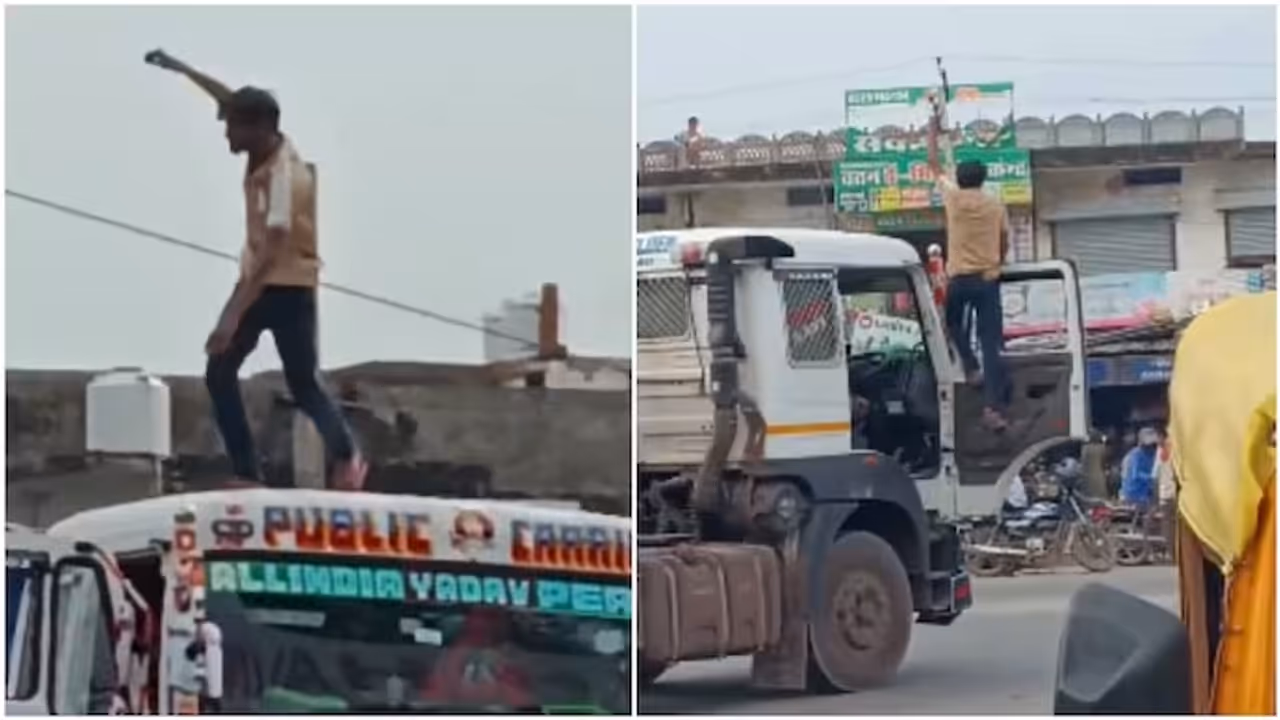 Truck Driver Turns Moving Vehicle Into Dance Floor, Leaving Internet Furious Over Dangerous Stunt Truck Driver Turns Moving Vehicle Into Dance Floor, Leaving Internet Furious Over Dangerous Stunt