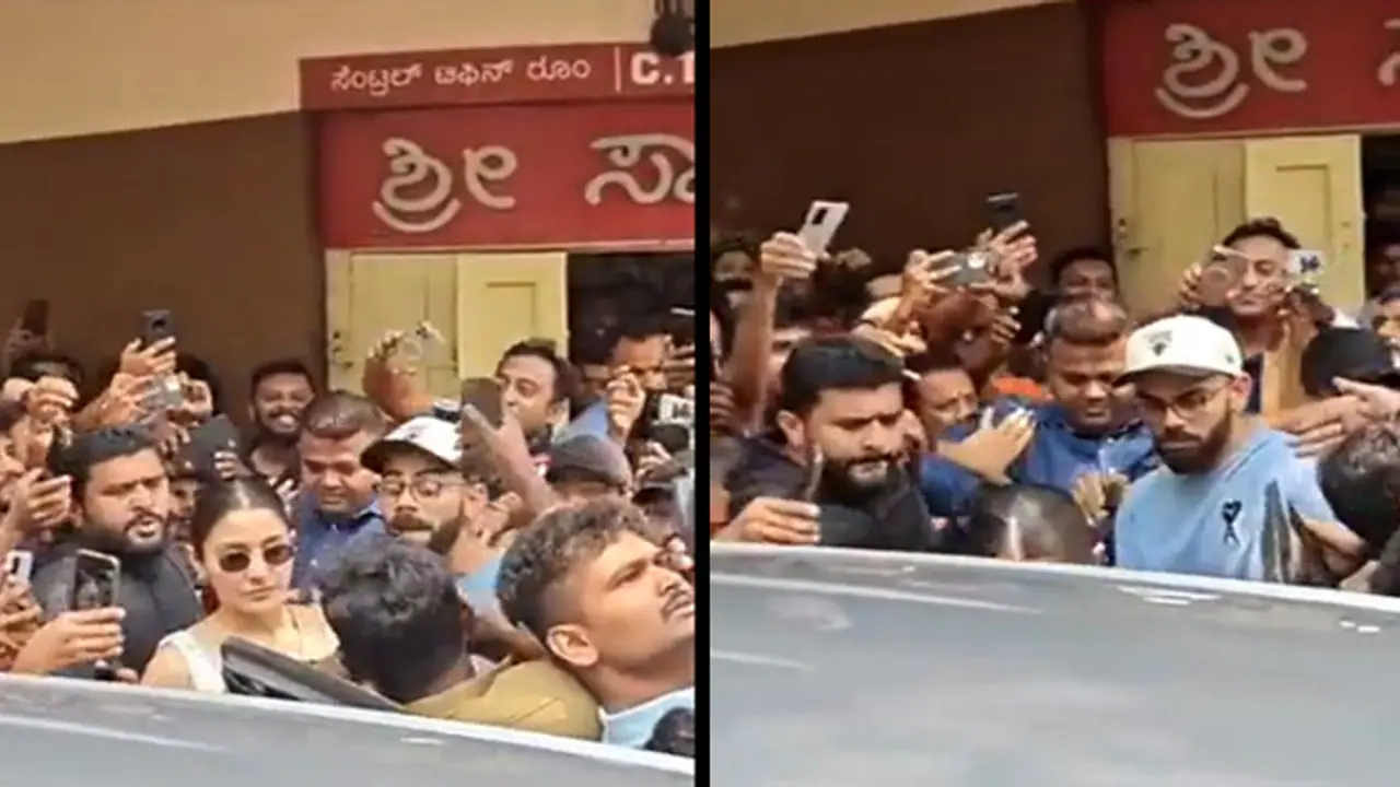 Virat Kohli gets angry on fan coming close to Anushka Sharma 