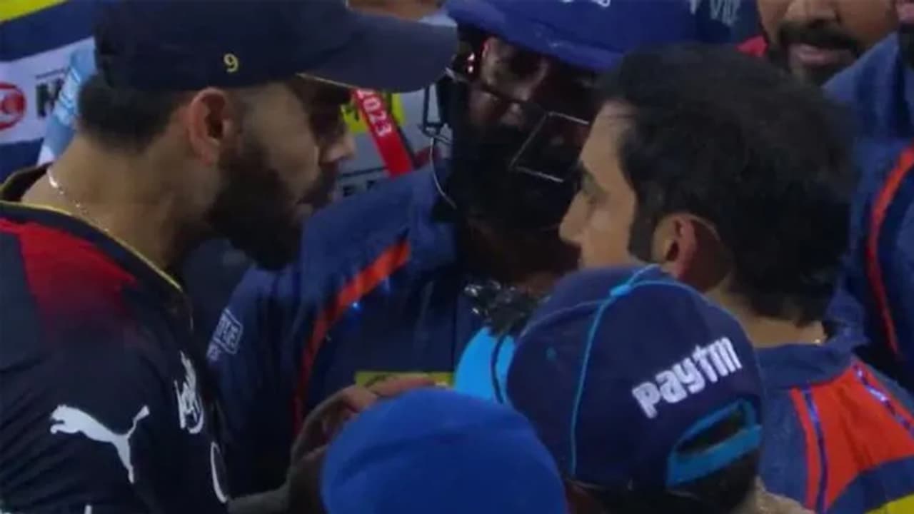 Virat Kohli and Gautam Gambhir fight