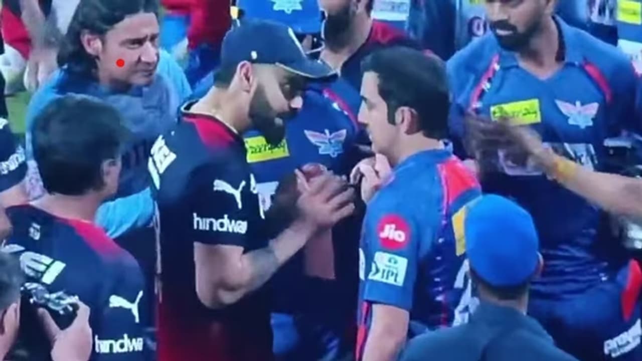 Virat Kohli Gautam Gambhir fight Virat Kohli Gautam Gambhir fight