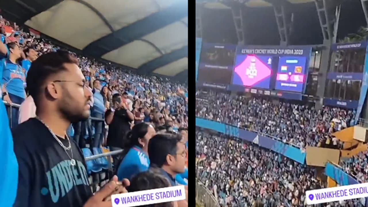 fan Sing vande Mataram as India defeat Sri Lanka in ICC ODI World Cup 2023