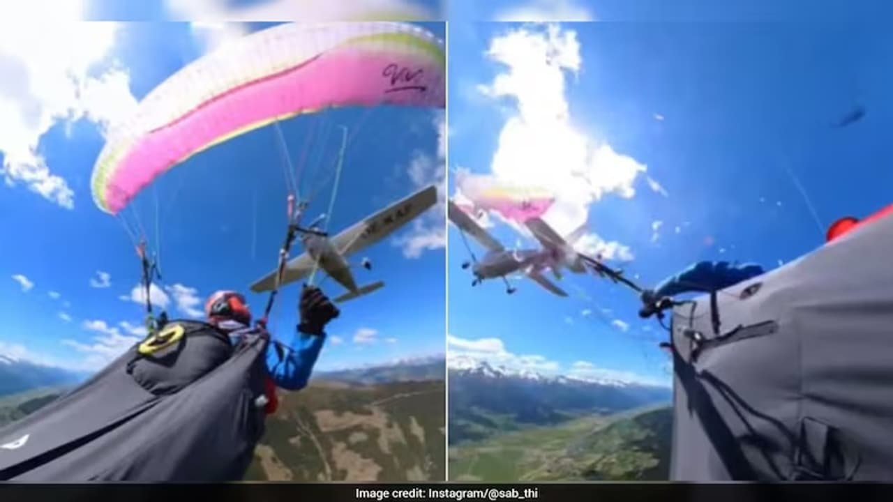 Plane Hits Paraglider Mid Air Plane Hits Paraglider Mid Air