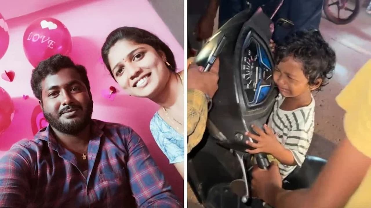 Andhra Couple Leaves Toddler on Bridge Jumps into Godavari River Over Debt Andhra Couple Leaves Toddler on Bridge Jumps into Godavari River Over Debt