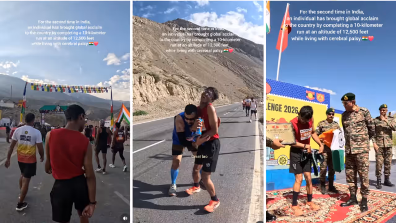Cerebral Palsy Runner Completes 10 Km Run at 12,500 Feet Cerebral Palsy Runner Completes 10 Km Run at 12,500 Feet