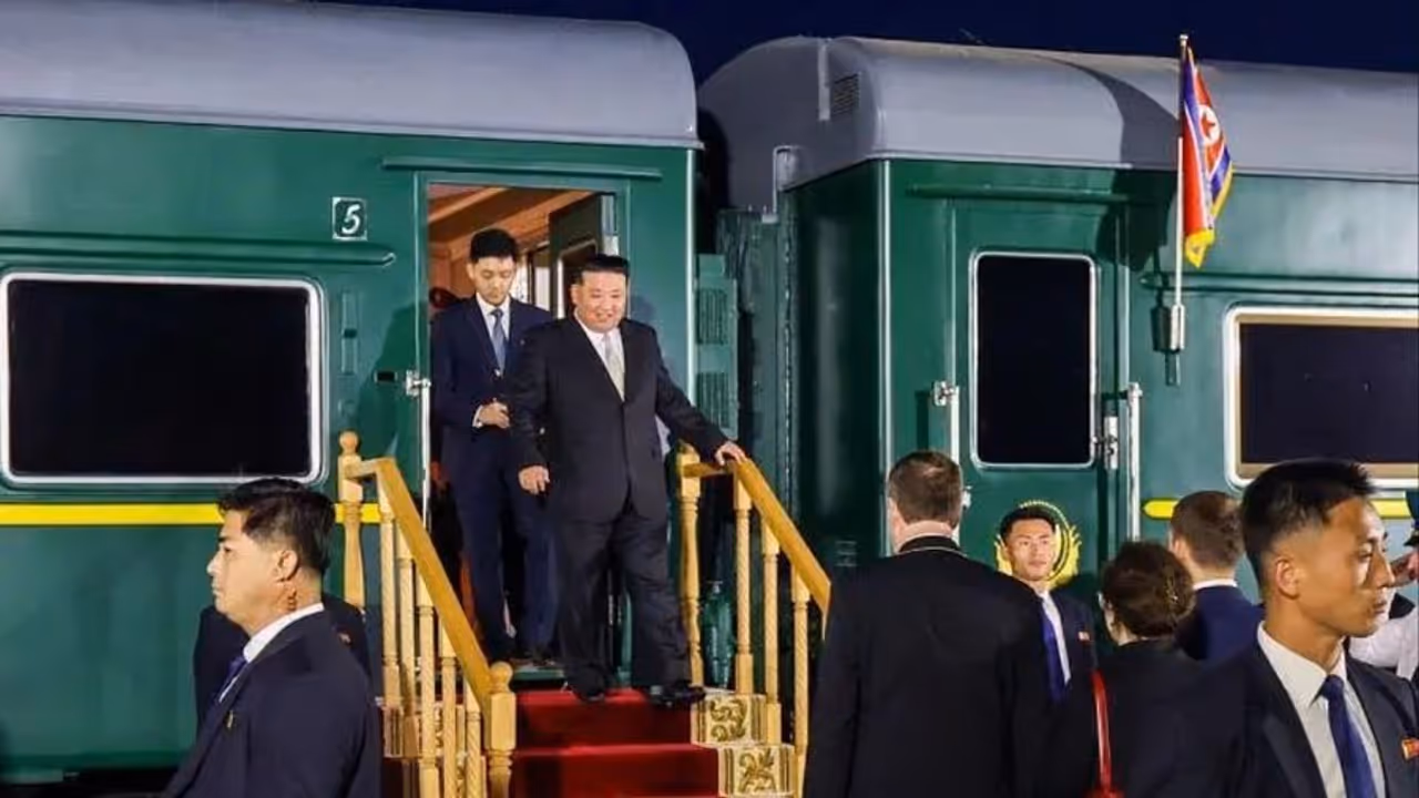 North Korea's Kim Jong Un Boards Armoured Green Train For China Visit