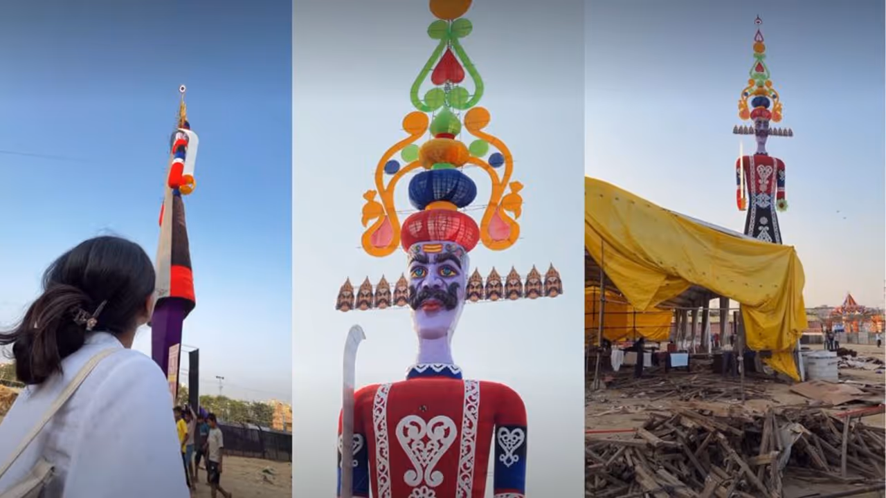 Delhi To Witness 221 Foot Tall Ravana Effigy This Dussehra, As Tall As 22 Storey Building Delhi To Witness 221 Foot Tall Ravana Effigy This Dussehra, As Tall As 22 Storey Building