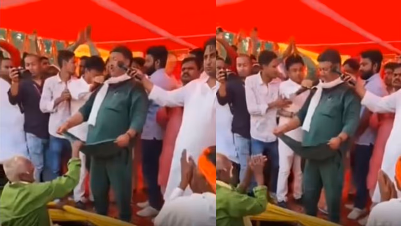 what elderly man did to politician