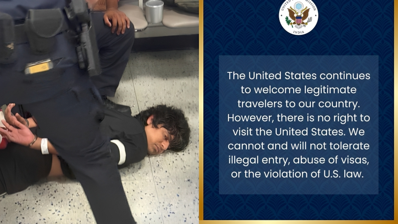 Indian student handcuffed at Newark airport