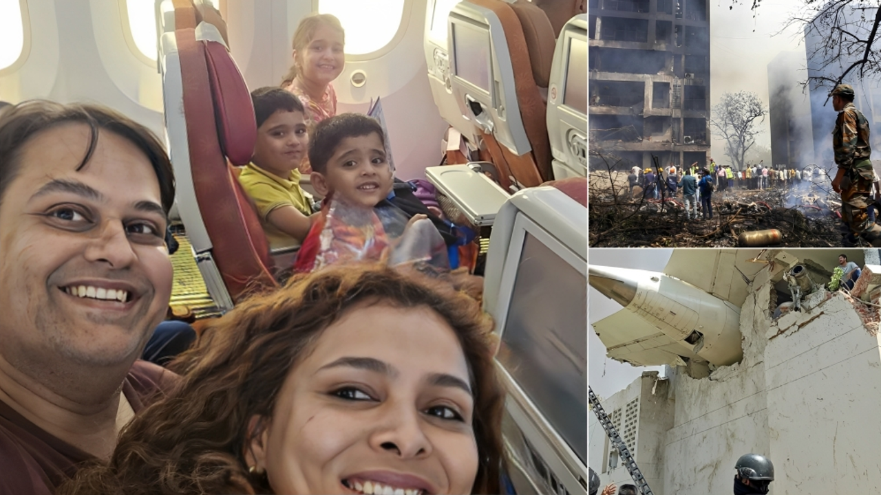 Doctor couple and their 3 kids on Air India plane