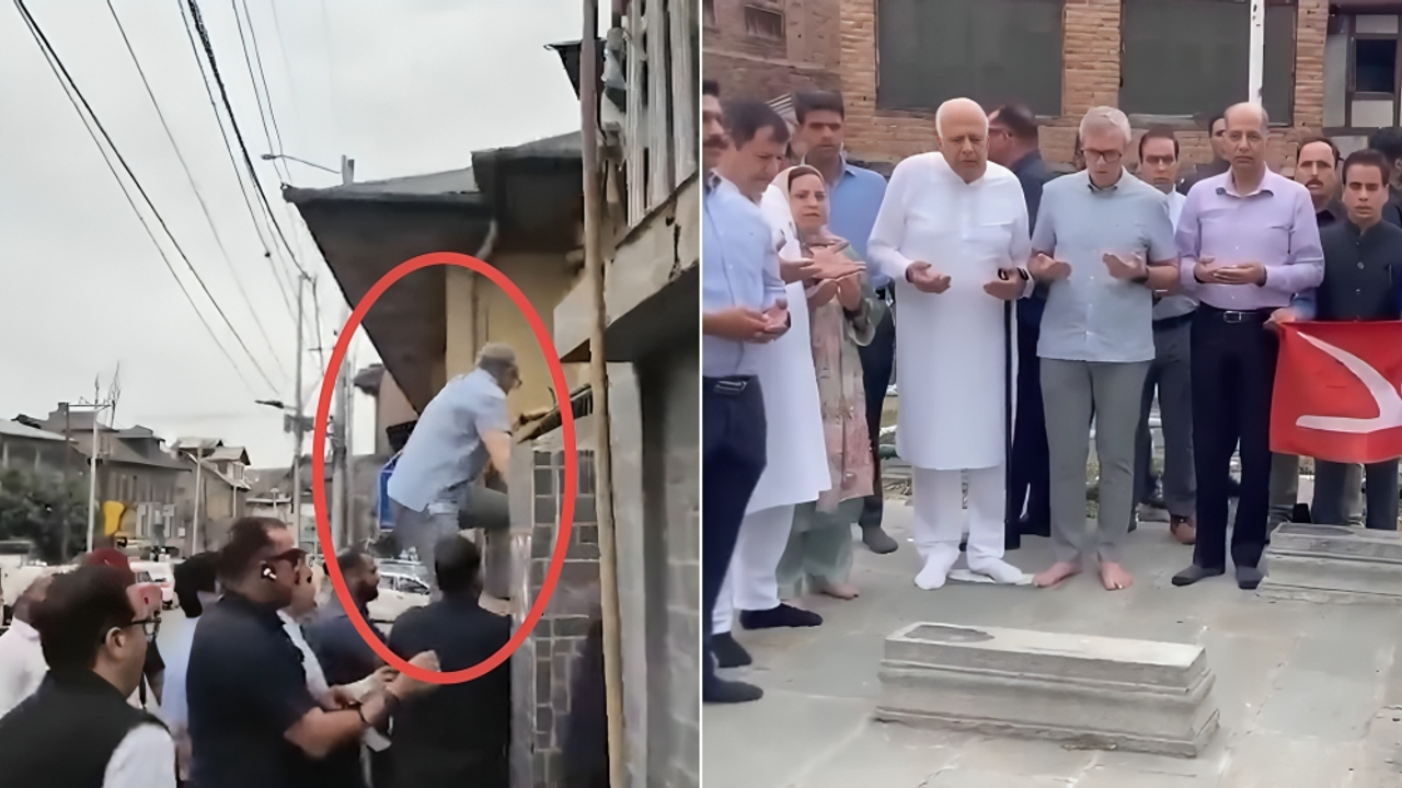 Omar Abdullah jumps graveyard gate to honour 1931 martyrs