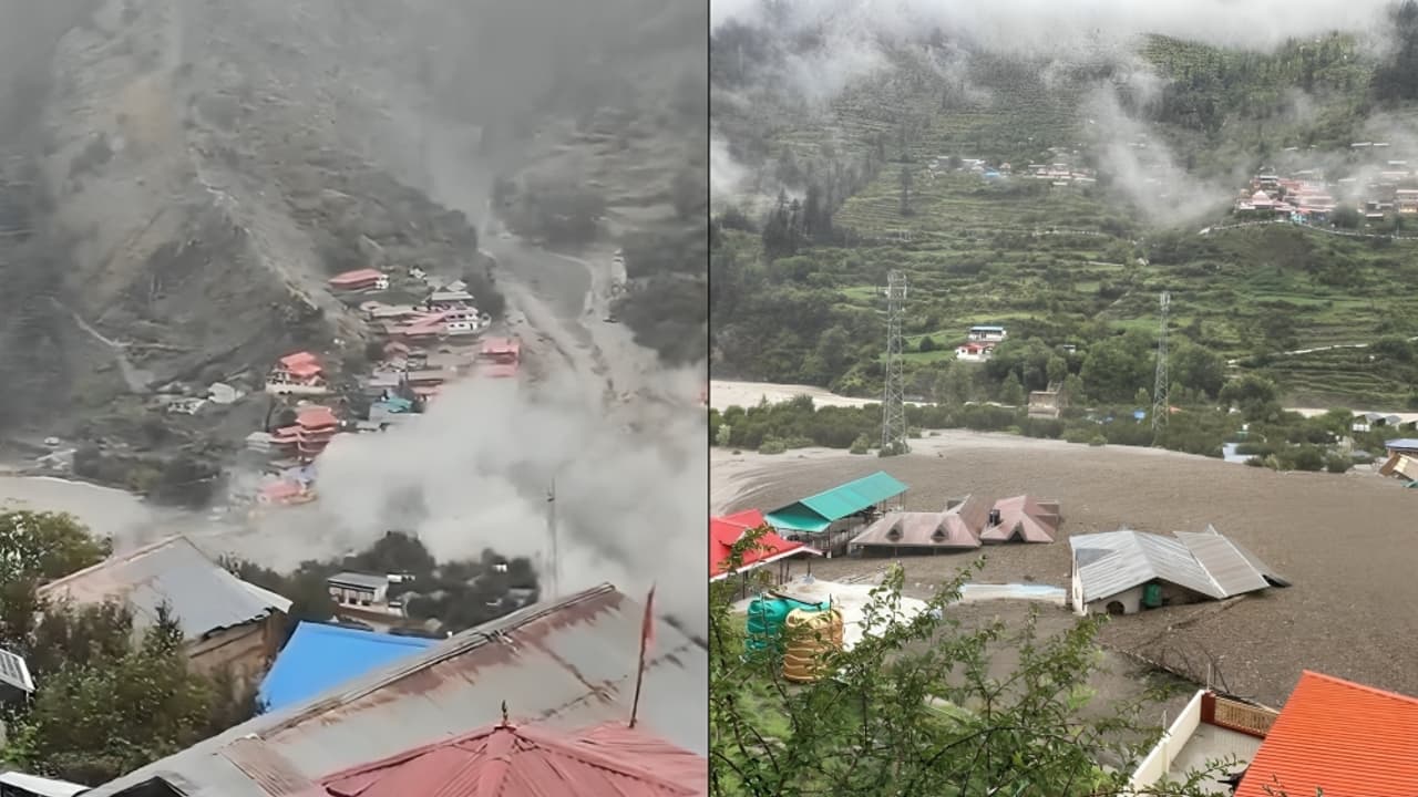 Massive Mudslide in Dharali village in Kheer Gad Area of Uttarkashi 