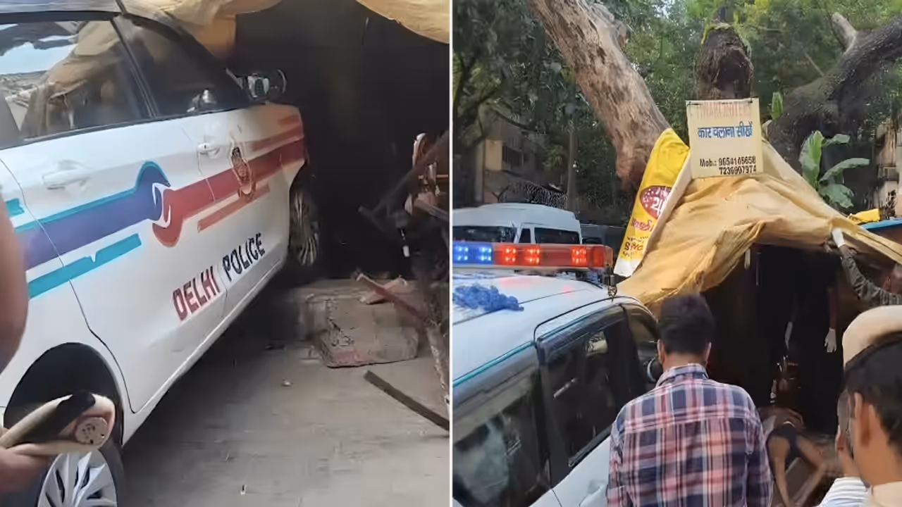 Delhi PCR Van runs over man