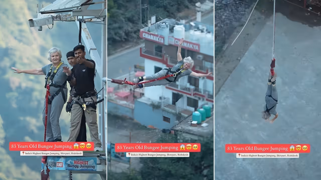 Bright Side Stories 82 Year Old Woman Bungee Jump Video Bright Side Stories 82 Year Old Woman Bungee Jump Video