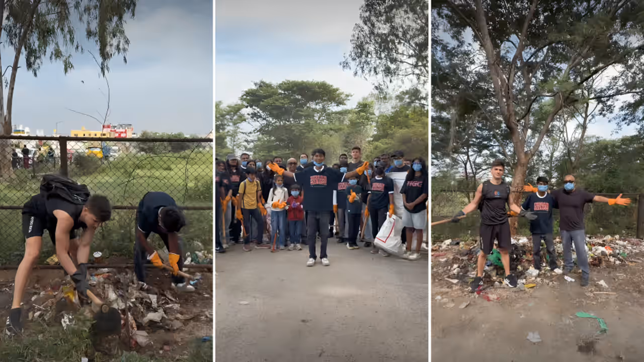 Bittu Tabahi In Bengaluru 100 People Join His Turahalli Forest Clean Up Drive As He Continues Clean India Mission Bittu Tabahi In Bengaluru 100 People Join His Turahalli Forest Clean Up Drive As He Continues Clean India Mission