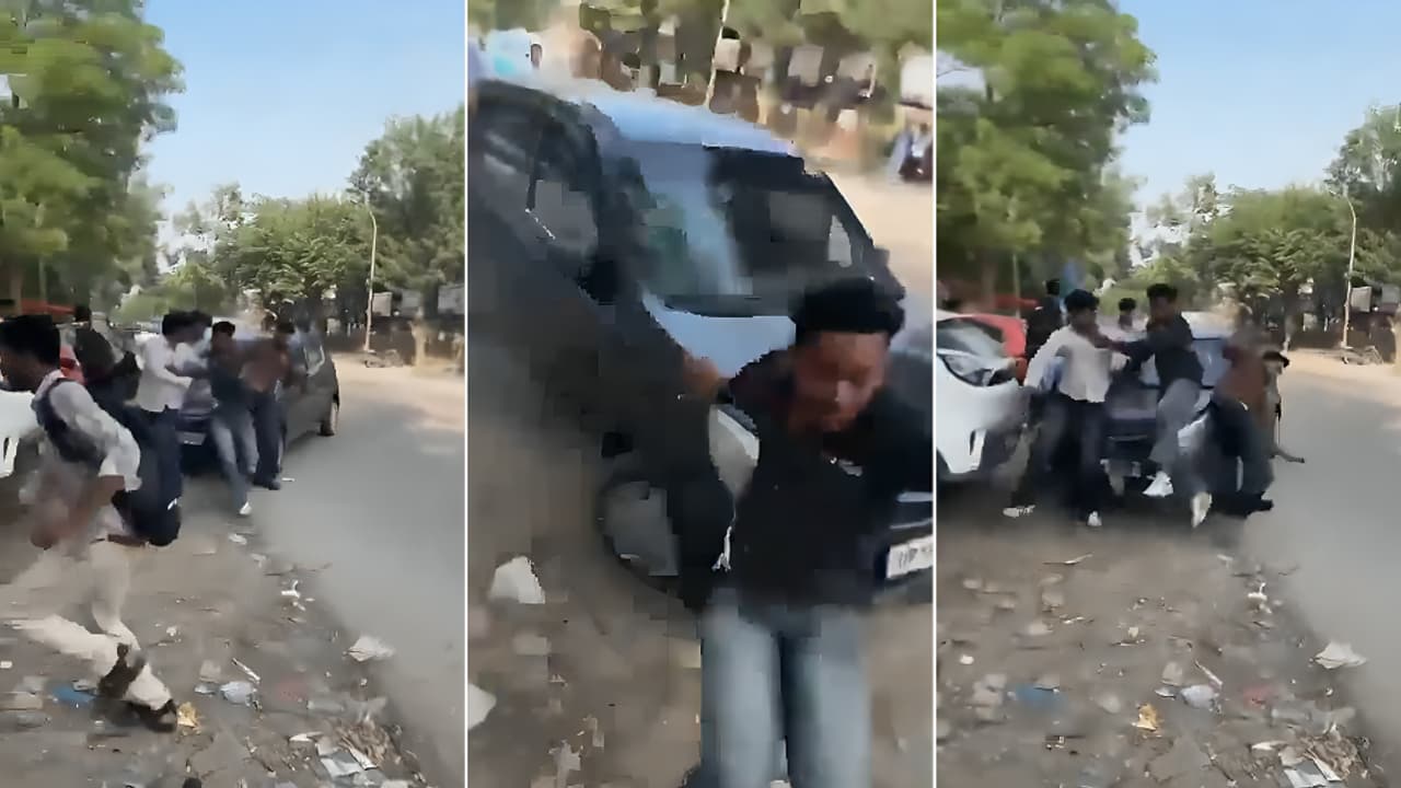 Greater Noida Hit and Run Video GNIOT College Students Hit By Car Near Knowledge Park Police Hunt Absconding Driver Greater Noida Hit and Run Video GNIOT College Students Hit By Car Near Knowledge Park Police Hunt Absconding Driver