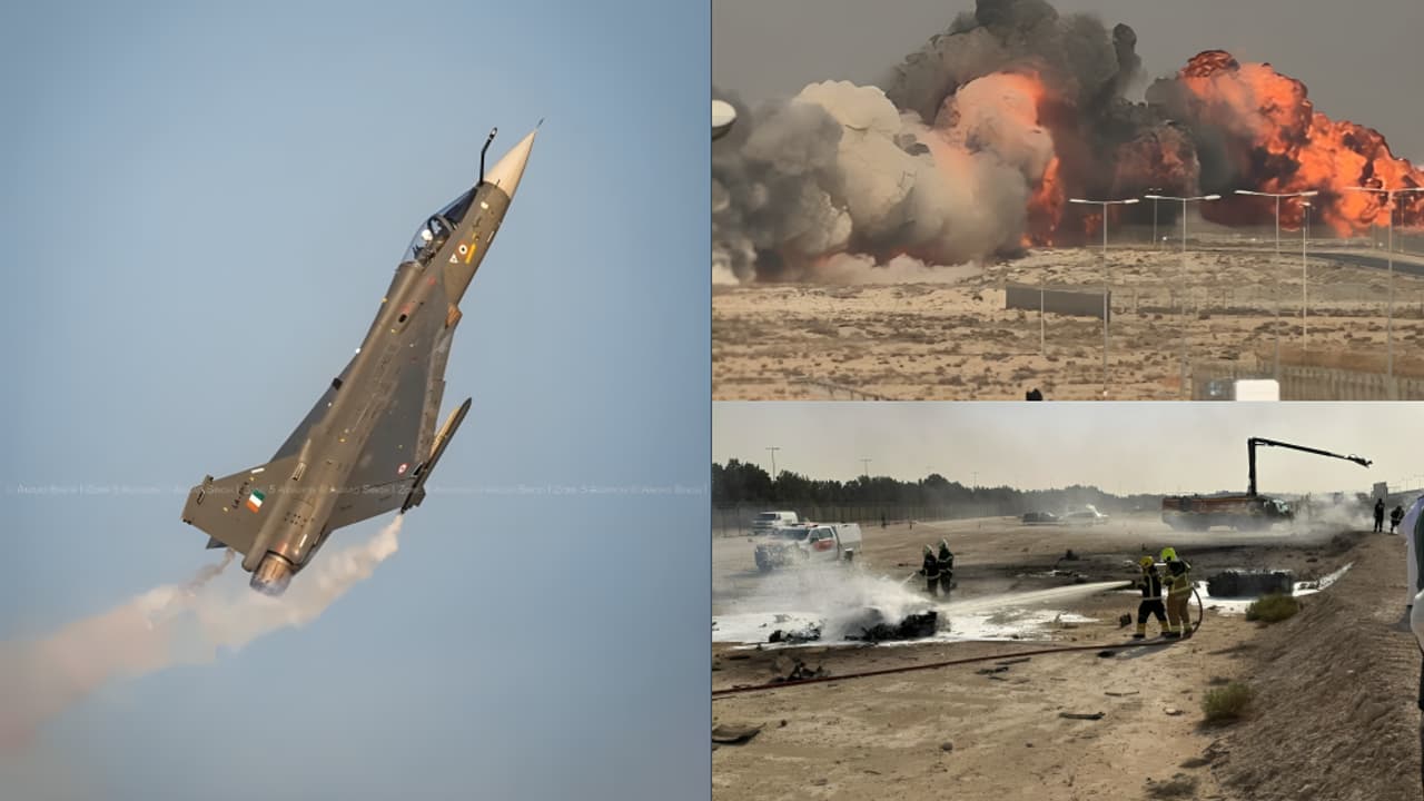 IAF Tejas crash in Dubai IAF Tejas crash in Dubai