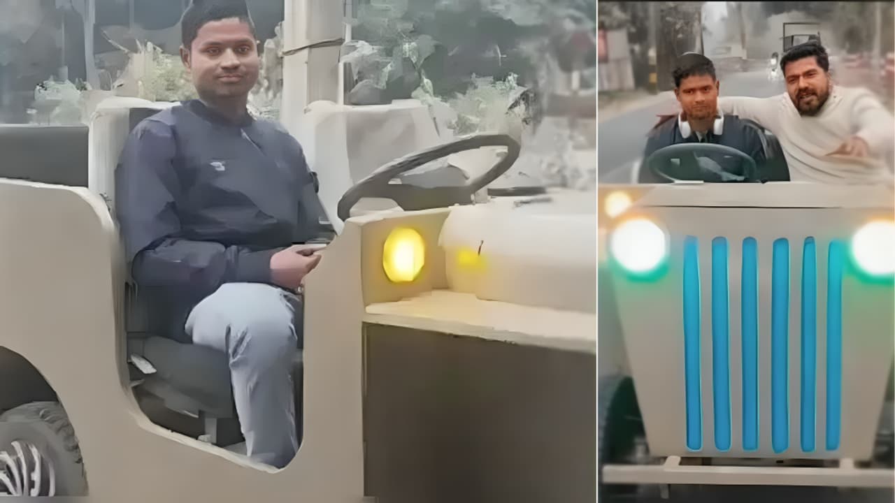 Bright Side Stories Bihar mechanic Murshid Alam Desi Tesla lowcost electric jeep Bright Side Stories Bihar mechanic Murshid Alam Desi Tesla lowcost electric jeep