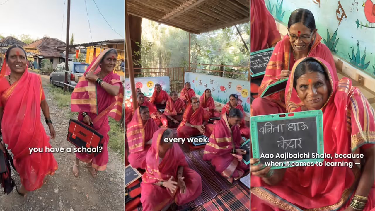 Bright Side Stories Maharashtra village old women go to school Bright Side Stories Maharashtra village old women go to school