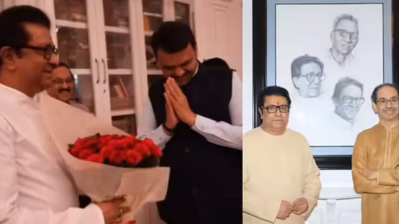 raj thackeray ganpati visit uddhav fadnavis 