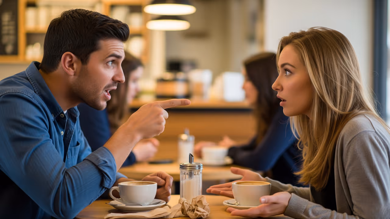 pointing fingers to others