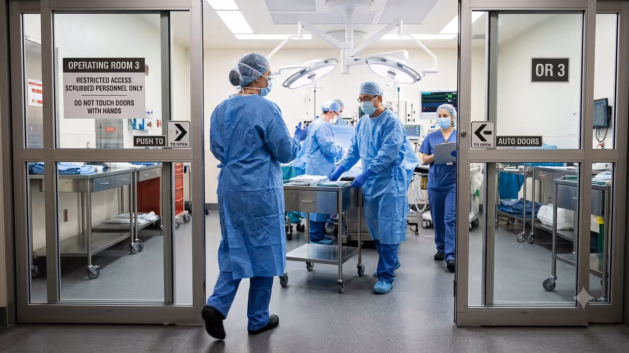 surgeons, surgery, doctors entering operation theatre surgeons, surgery, doctors entering operation theatre