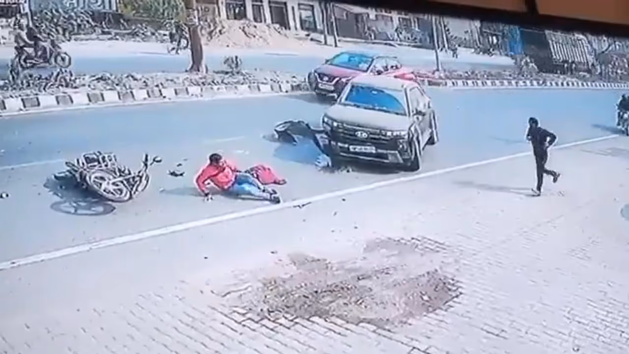 UP Hit and Run CCTV video UP Hit and Run CCTV video