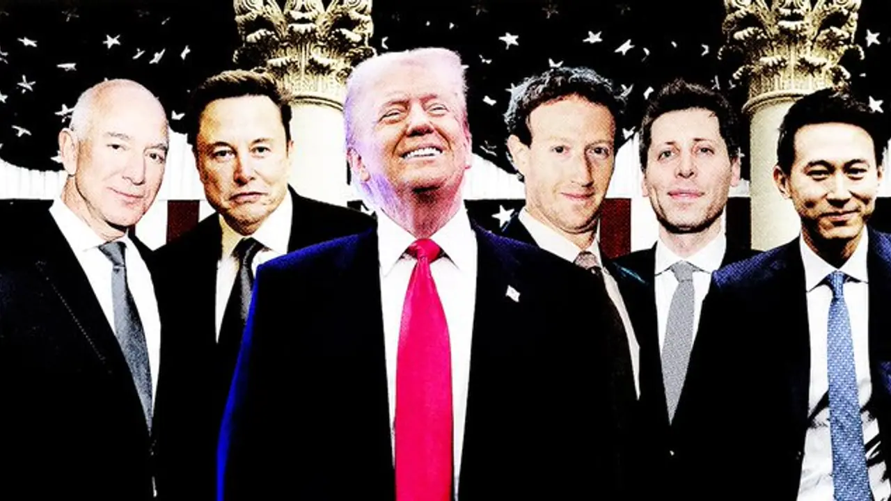Tom Altman and Elon Musk with Donald Trump