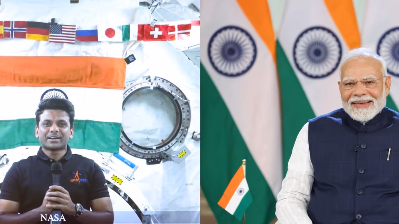 Shubhanshu Shukla and PM Modi