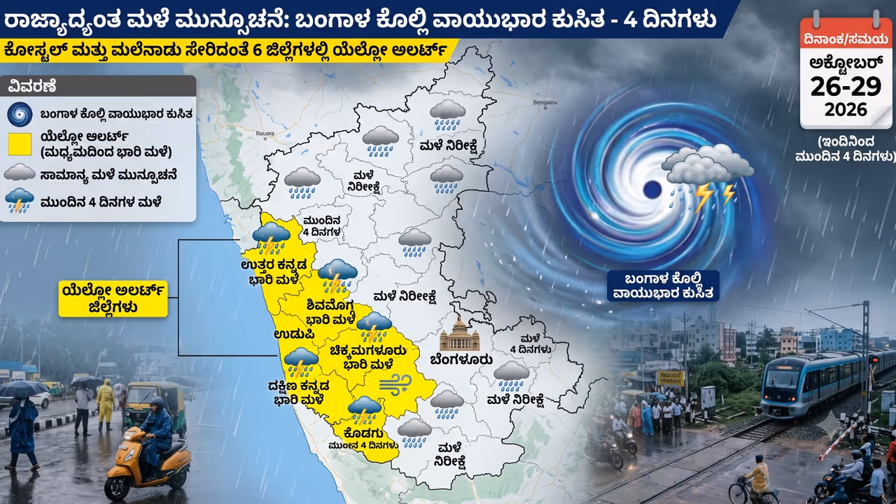 Karnataka Weather Update Yellow Alert Karnataka Weather Update Yellow Alert