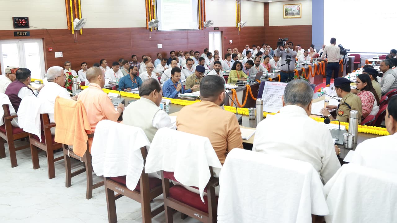 CM Yogi Adityanath review meeting