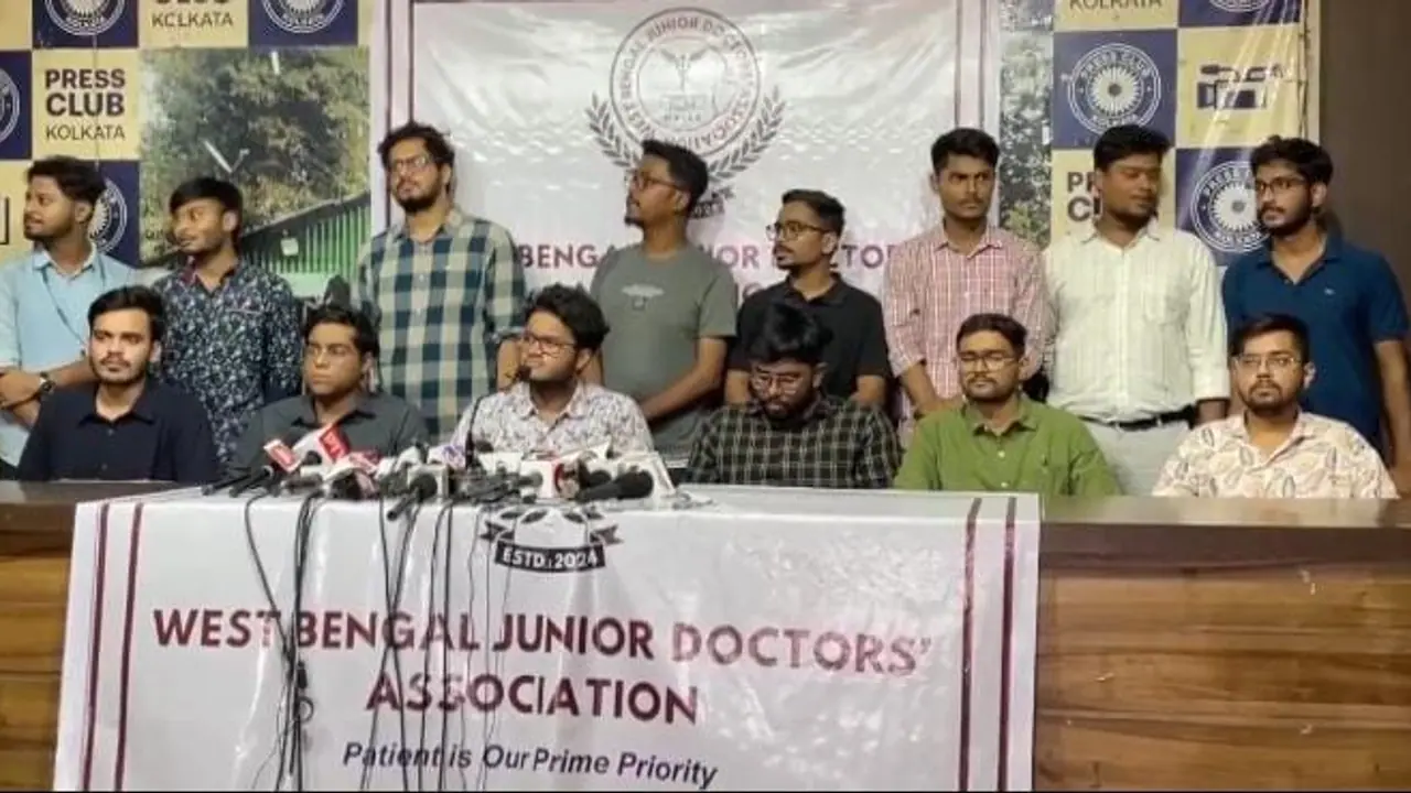 West Bengal Junior Doctors Association counter press conference of the protesting junior doctors bsm West Bengal Junior Doctors Association counter press conference of the protesting junior doctors bsm