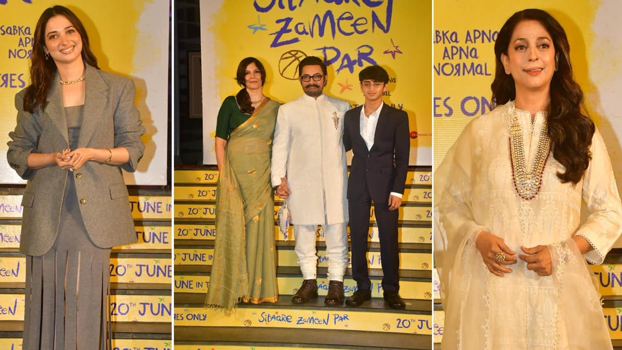 aamir khan film sitare zameen par screening bollywood celebs attend the event