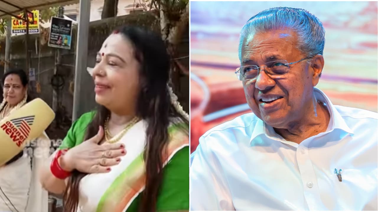 Shoba george and Pinarayi vijayan Shoba george and Pinarayi vijayan