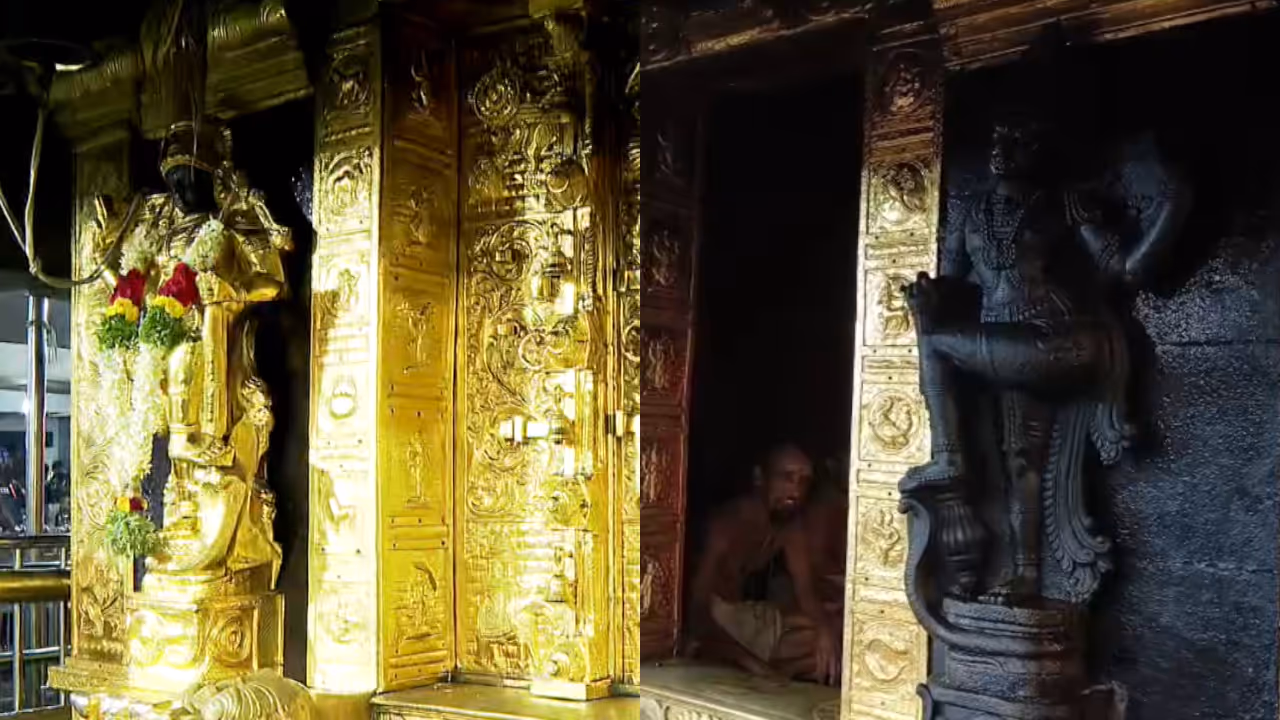 Sabarimala dwarapalaka gold plating