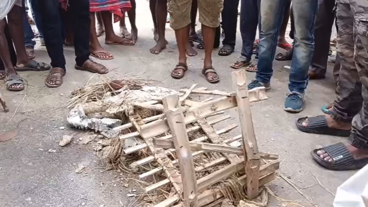 Balurghat Durga Idol Damaged Balurghat Durga Idol Damaged