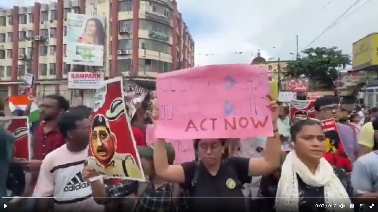 RG kar protest Lalbazar abhijan RG kar protest Lalbazar abhijan