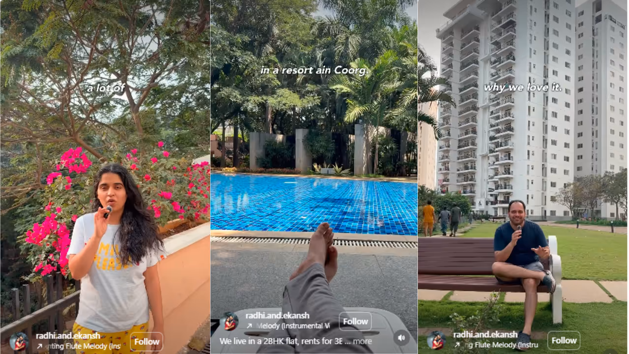 Bengaluru couple’s 2BHK with resort like amenities justifies ₹60,000 rent Bengaluru couple’s 2BHK with resort like amenities justifies ₹60,000 rent