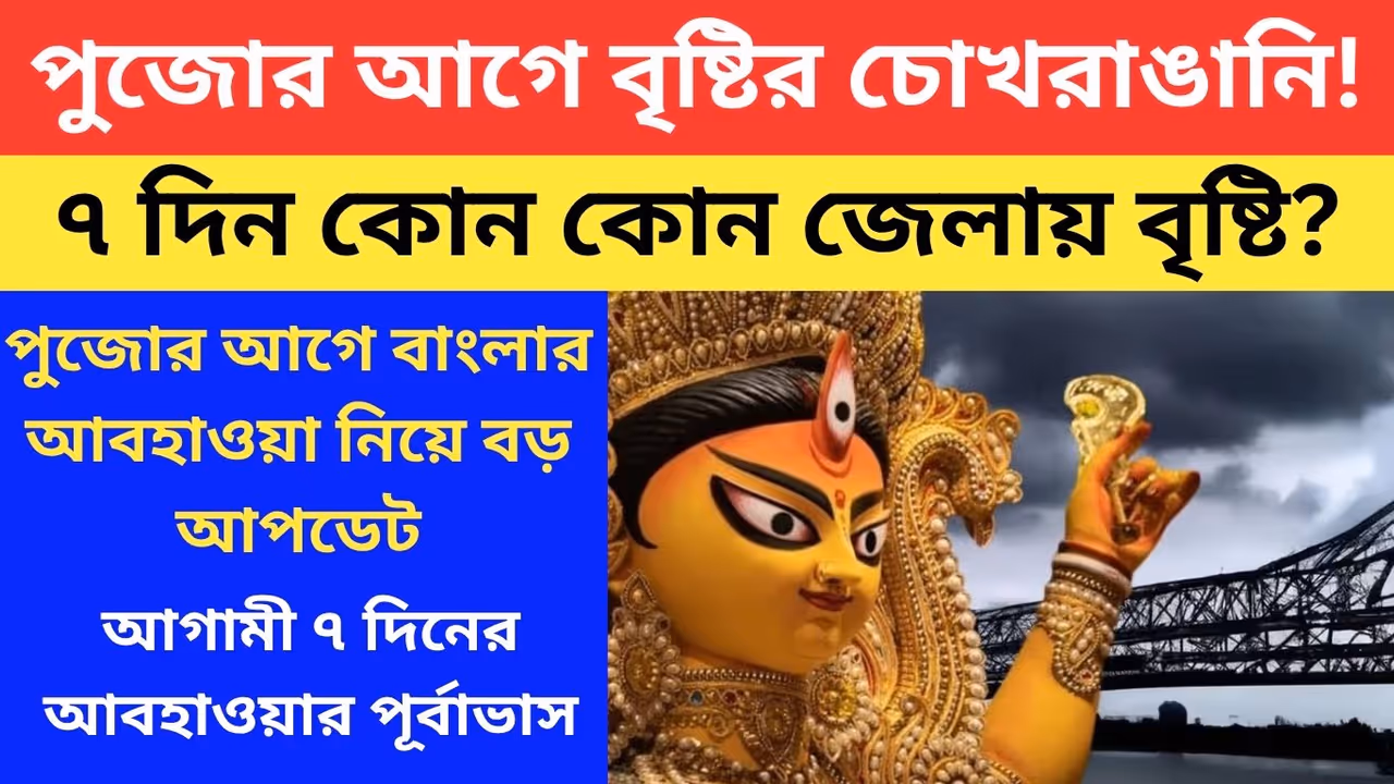 west bengal weather update Kolkata weather rain and thundershower forecast before durga puja west bengal weather update Kolkata weather rain and thundershower forecast before durga puja