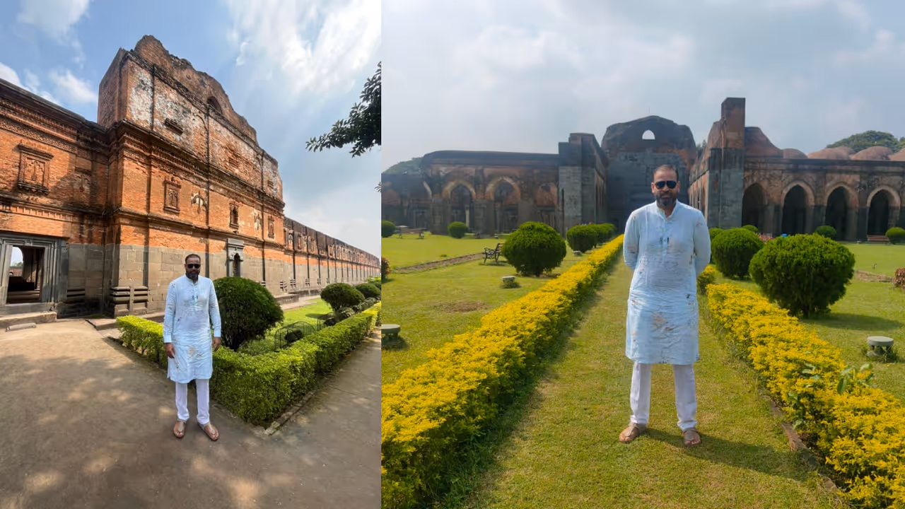 Yousuf pathan adina Mosque visit