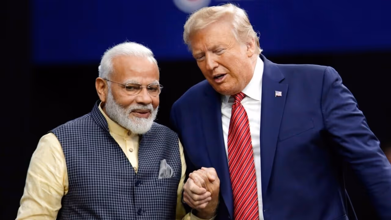 Donald Trump with Modi