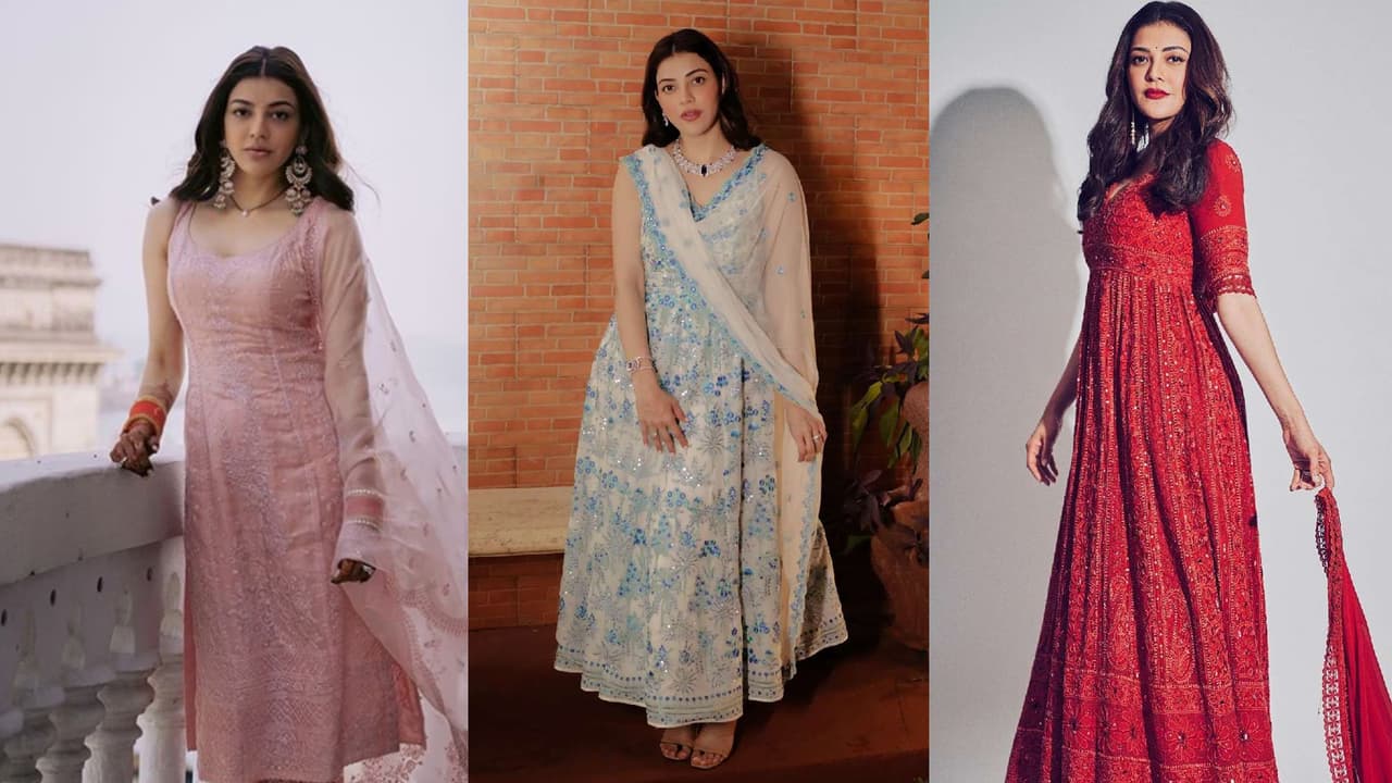 Kajal Agarwal suit look 1 Kajal Agarwal suit look 1