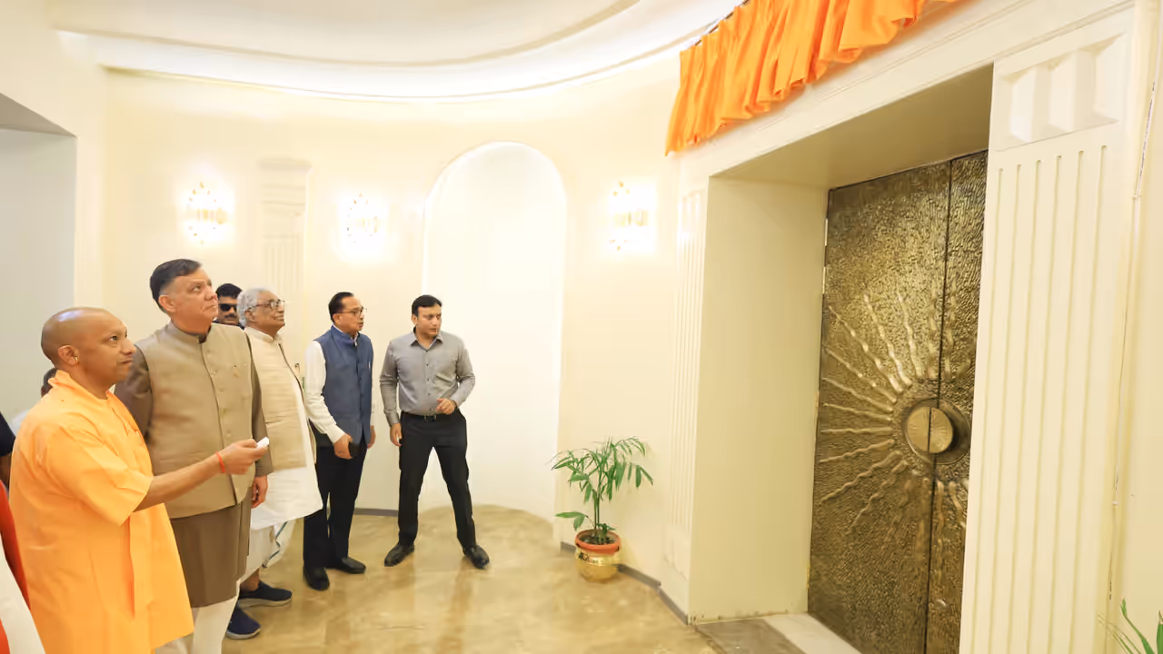 up vidhan bhavan inauguration yogi adityanath all party meeting 2025