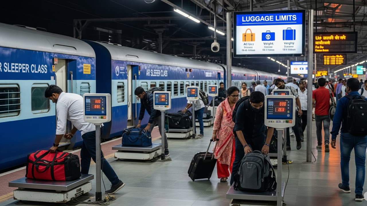Indian Railway train luggage weight rule updates