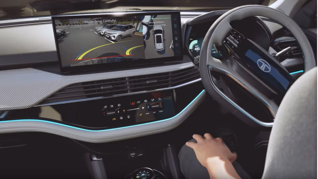 tata harrier ev auto park feature tata harrier ev auto park feature