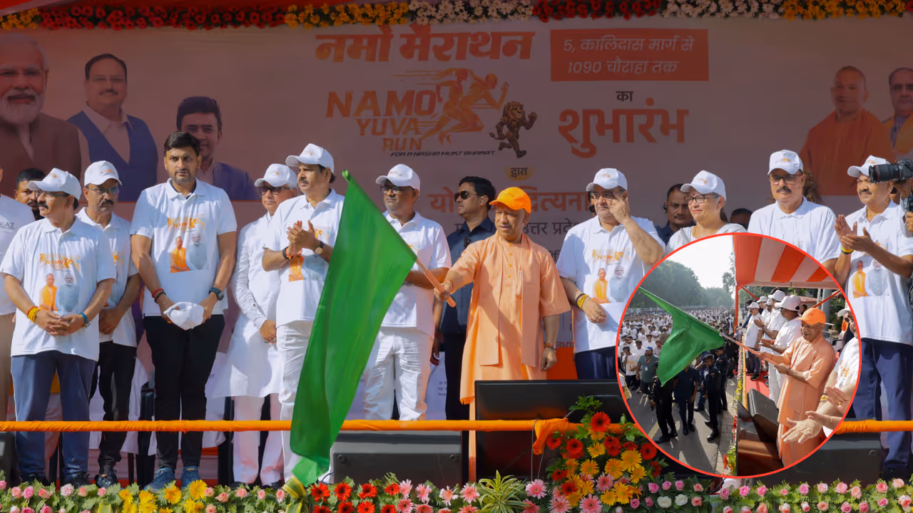 gst reform diwali gift cm yogi namo marathon