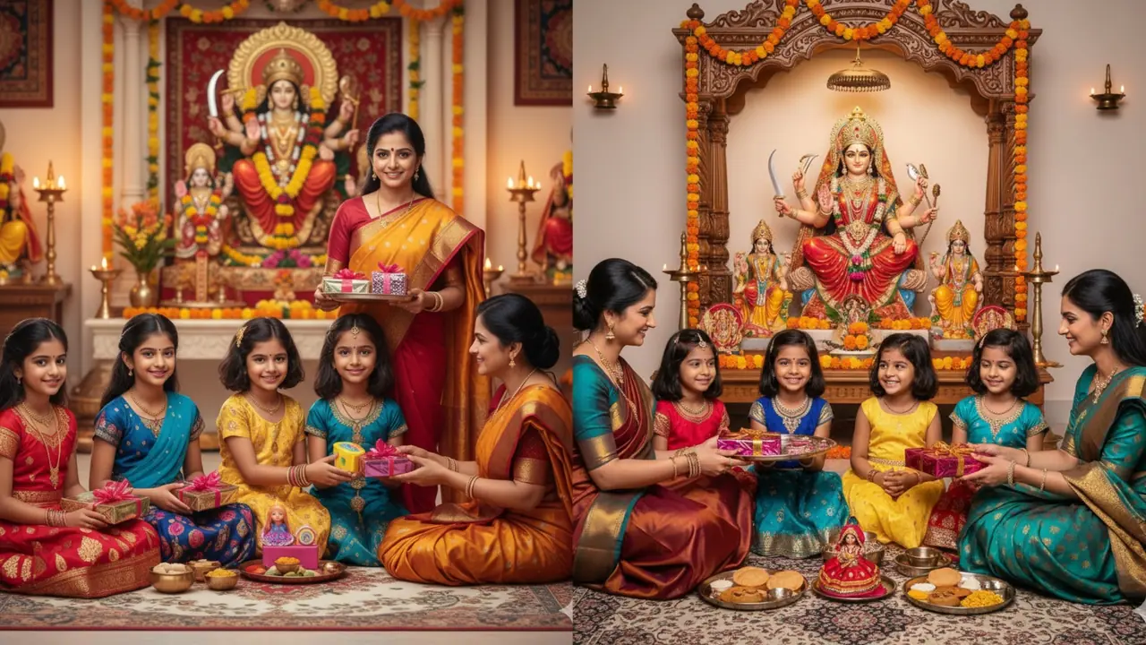 Navratri 2025 Kanya Pujan