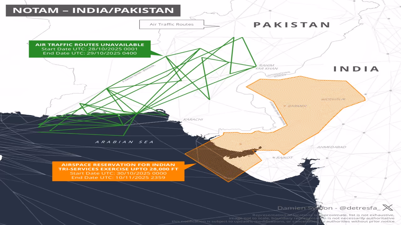 pakistan airspace ban before india trishul military drill pakistan airspace ban before india trishul military drill