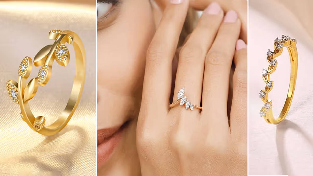 Zircon Gold Ring Designs Under 15000