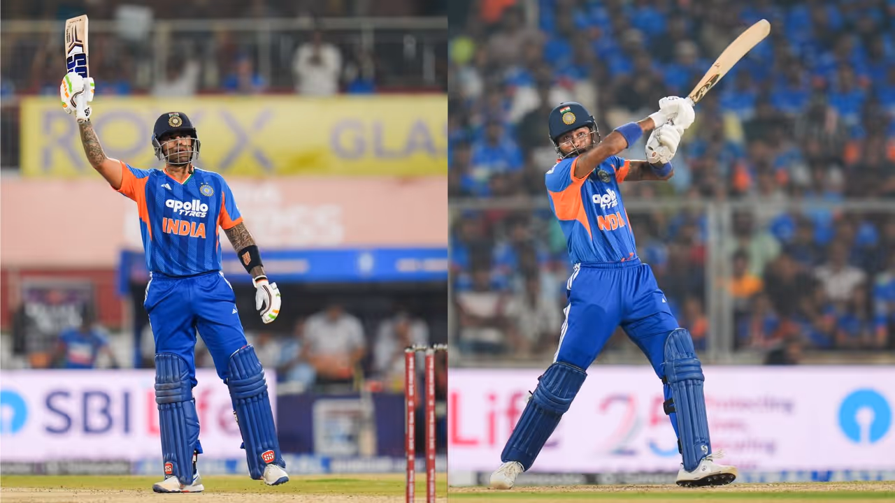 hardik pandya and suryakumar yadav plays shot hardik pandya and suryakumar yadav plays shot